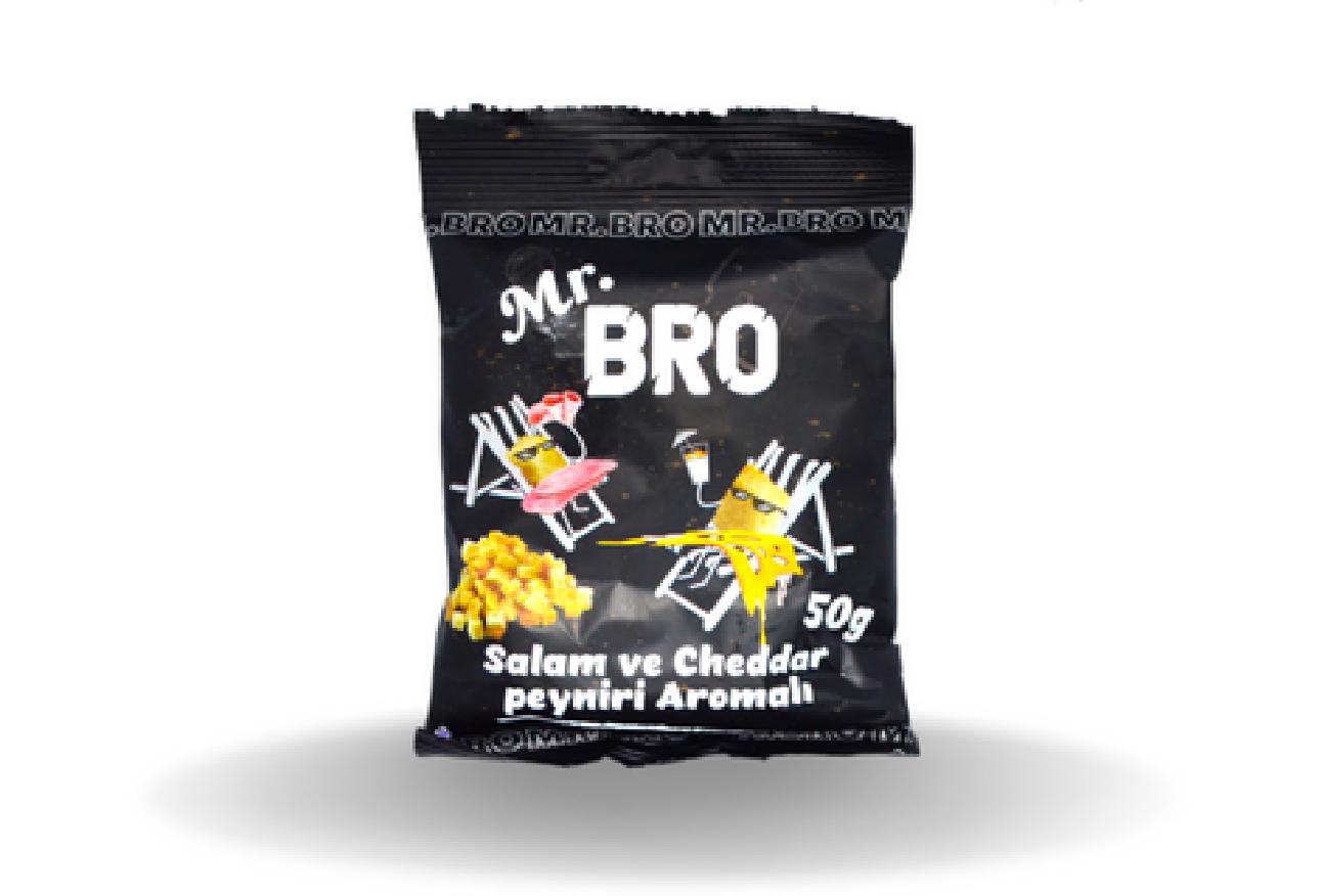 MR.BRO - SALAM VE CHEDDAR KRAKER 50 GR.